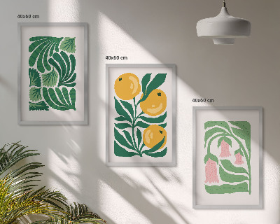 Cadre photo mural Motifs végétaux minimalistes