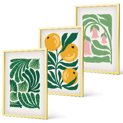 Cadre photo mural Motifs végétaux minimalistes