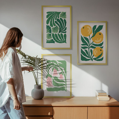 Cadre photo mural Motifs végétaux minimalistes