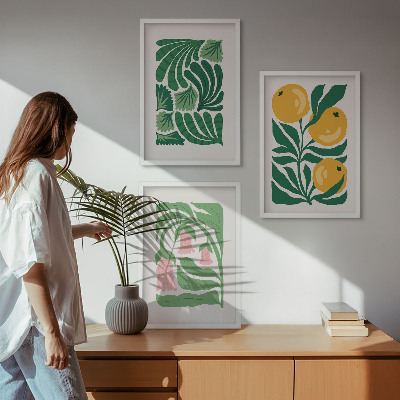 Cadre photo mural Motifs végétaux minimalistes