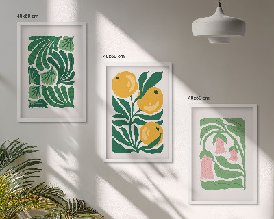 Cadre photo mural Motifs végétaux minimalistes