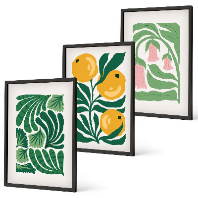 Cadre photo mural Motifs végétaux minimalistes