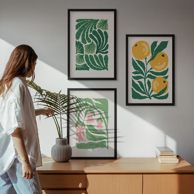 Cadre photo mural Motifs végétaux minimalistes