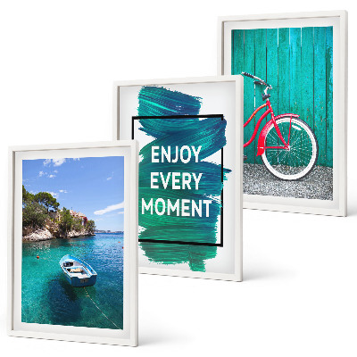 Cadre photo mural Inspiration pour les vélos et les bateaux de mer