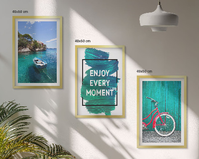 Cadre photo mural Inspiration pour les vélos et les bateaux de mer