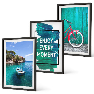 Cadre photo mural Inspiration pour les vélos et les bateaux de mer