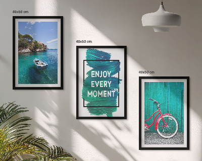 Cadre photo mural Inspiration pour les vélos et les bateaux de mer