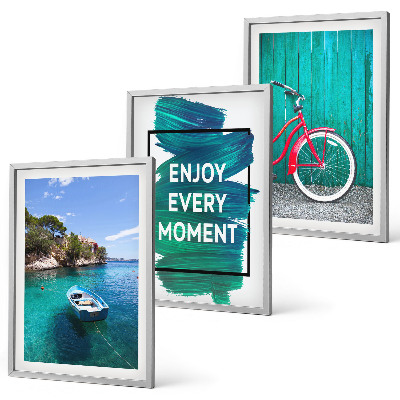 Cadre photo mural Inspiration pour les vélos et les bateaux de mer
