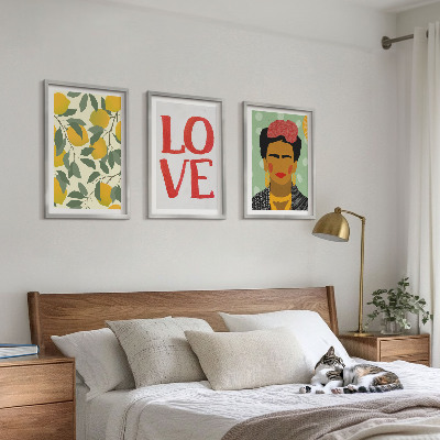 Cadre photo mural Les citrons ADORENT le portrait de Frida