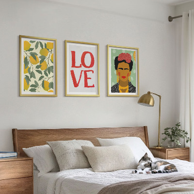 Cadre photo mural Les citrons ADORENT le portrait de Frida