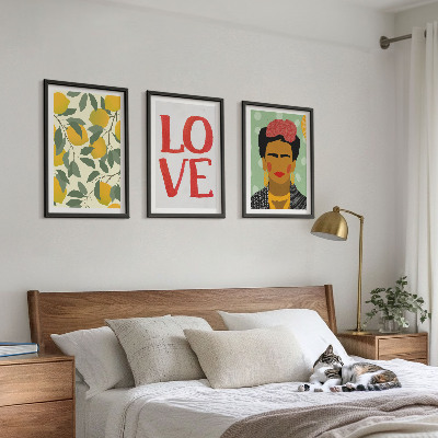 Cadre photo mural Les citrons ADORENT le portrait de Frida