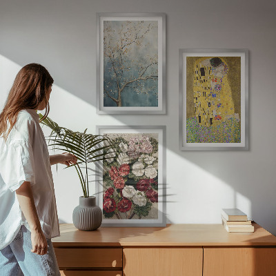 Cadre photo mural Fleurs de l'arbre, tableau de Klimt