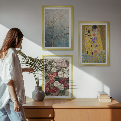 Cadre photo mural Fleurs de l'arbre, tableau de Klimt
