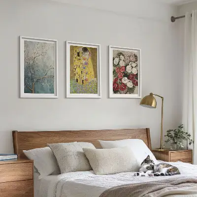 Cadre photo mural représentant les fleurs de l'arbre de Klimt