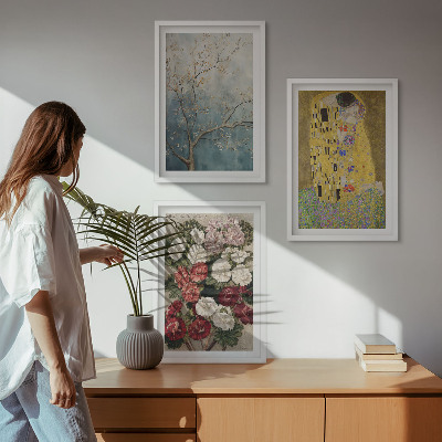Cadre photo mural Fleurs de l'arbre, tableau de Klimt