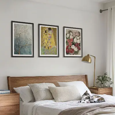 Cadre photo mural représentant les fleurs de l'arbre de Klimt