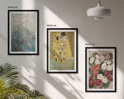 Cadre photo mural Fleurs de l'arbre, tableau de Klimt