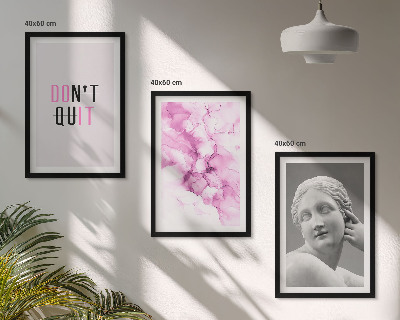Lot de 3 tableaux pour salon Sculpture abstraite à l'aquarelle