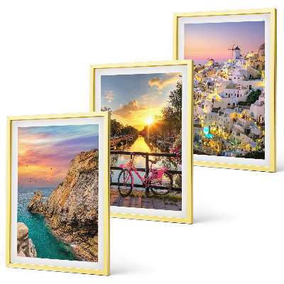 Cadre photo mural Coucher de soleil sur la mer