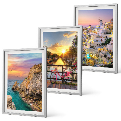Cadre photo mural Coucher de soleil sur la mer