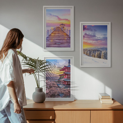 Cadre photo mural Paysages célestes romantiques