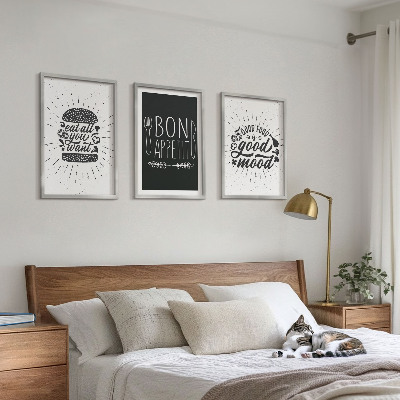 Cadre photo mural Graphiques, alimentation, slogans culinaires