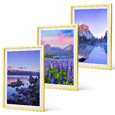 Cadre photo mural Paysages de montagnes avec eau et ciel