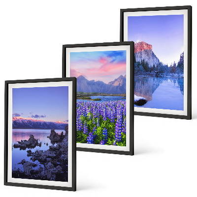 Cadre photo mural Paysages de montagnes avec eau et ciel