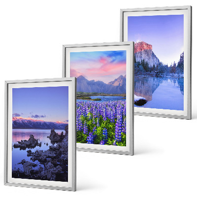 Cadre photo mural Paysages de montagnes avec eau et ciel