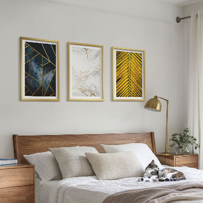 Cadre photo mural Motifs géométriques et végétation