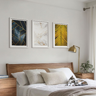 Cadre photo mural Motifs géométriques et végétation