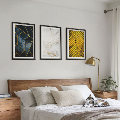 Cadre photo mural Motifs géométriques et végétation