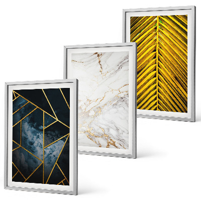 Cadre photo mural Motifs géométriques et végétation