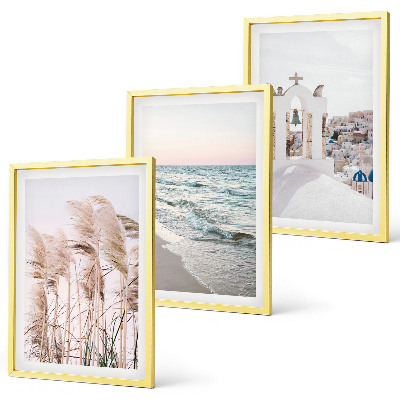Cadre photo mural Plantes, vagues, vue, maisons