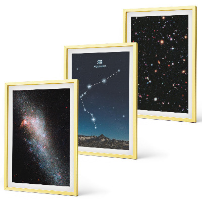 Cadre photo mural Espace galactique Verseau