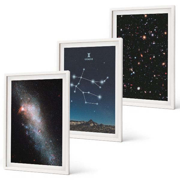 Cadre photo mural Galaxie du zodiaque des Gémeaux