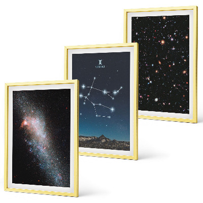 Cadre photo mural Galaxie du zodiaque des Gémeaux