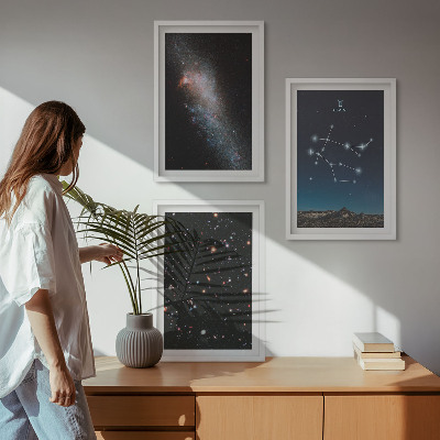 Cadre photo mural Galaxie du zodiaque des Gémeaux
