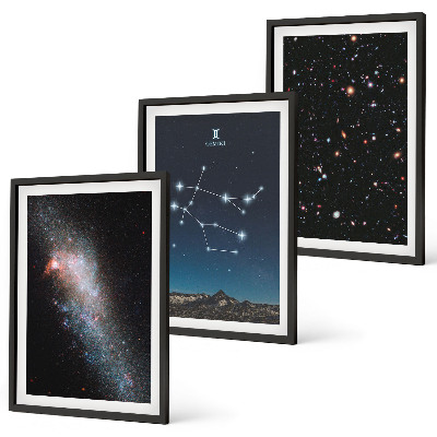 Cadre photo mural Galaxie du zodiaque des Gémeaux