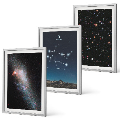 Cadre photo mural Galaxie du zodiaque des Gémeaux