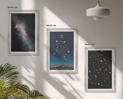 Cadre photo mural Espace galaxie Balance ciel