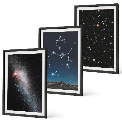 Cadre photo mural représentant la constellation du Sagittaire dans l'espace