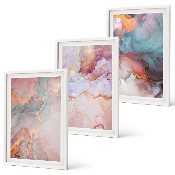 Cadre photo mural Motifs pastel abstraits