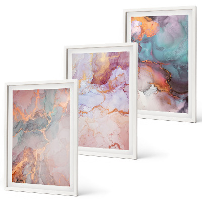 Cadre photo mural Motifs pastel abstraits