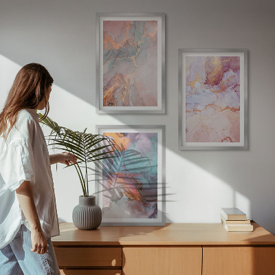 Cadre photo mural Motifs pastel abstraits