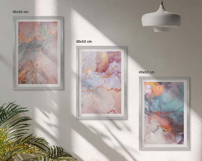 Cadre photo mural Motifs pastel abstraits