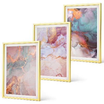 Cadre photo mural Motifs pastel abstraits