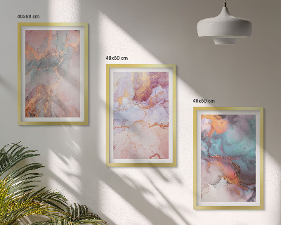 Cadre photo mural Motifs pastel abstraits