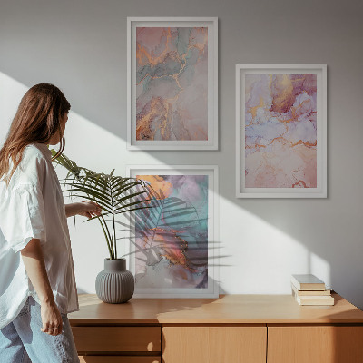 Cadre photo mural Motifs pastel abstraits