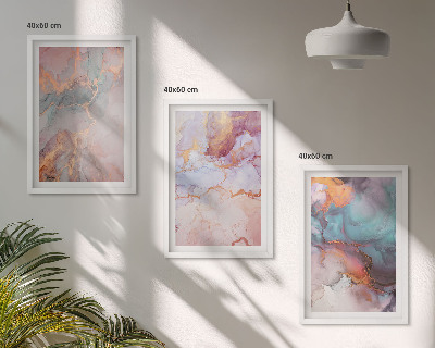 Cadre photo mural Motifs pastel abstraits